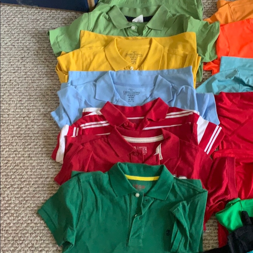 6 short sleeve collar shirts